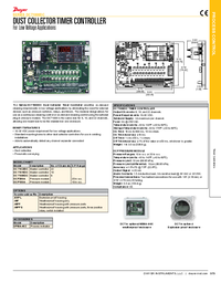 Thumbnail of document Data Sheet - DCT1000DC Dust Collector Timer Controller